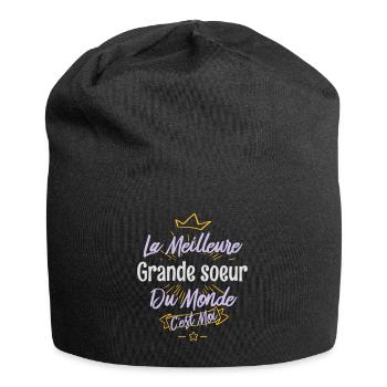 La meilleure grande-soeur du monde - Bonnet en jersey - noir - Devant