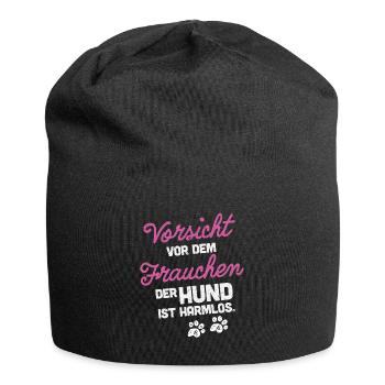 Hundebesitzerin Hundeliebhaberin Hündin Hund - Jersey-Beanie - Schwarz - Vorne