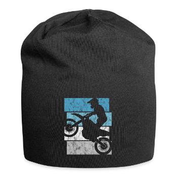 Motorrad Enduro Motocross Retro Motorcross Stunt - Jersey Beanie - black - Front