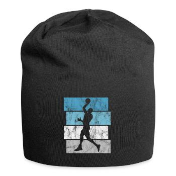 Basket basket basketteur basketteur - Bonnet en jersey - noir - Devant