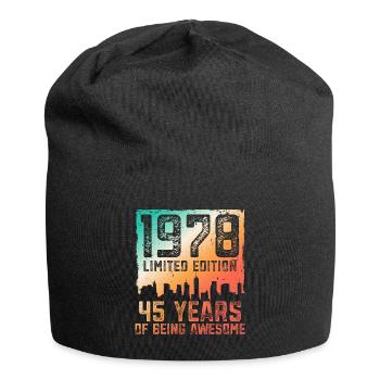 45 anniversaire 45 ans nés en 1978 - Bonnet en jersey - noir - Devant
