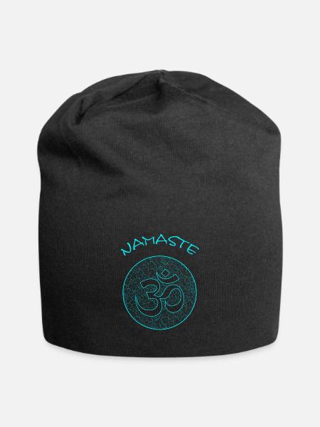 Yoga Namaste - Jersey-Beanie - Schwarz