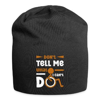 Rollstuhl Rollstuhlfahrer Beinamputation - Jersey-Beanie - Schwarz - Vorne