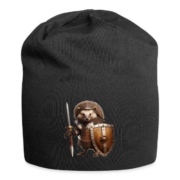 Igel der Welt, wehrt euch - Jersey-Beanie - Schwarz - Vorne