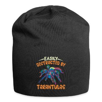 Vogelspinne Spinnen Haustier Vogelspinnen Sammler - Jersey-Beanie - Schwarz - Vorne