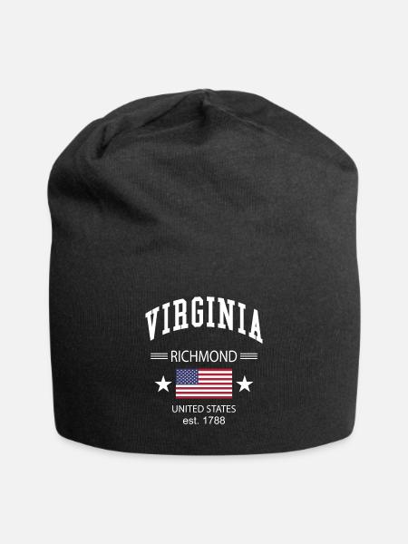Virginia - Jersey Beanie - black