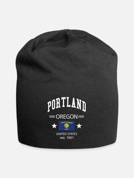 Portland - Bonnet en jersey - noir