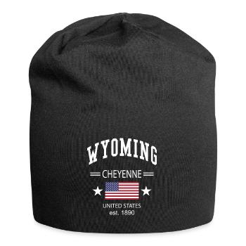 Wyoming - Jersey-Beanie - Schwarz - Vorne