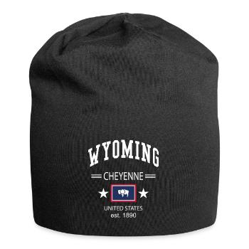 Wyoming - Jersey-Beanie - Schwarz - Vorne