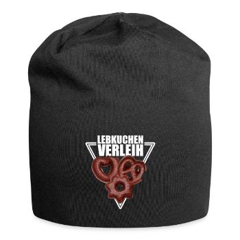 Lebkuchen Verleih - Jersey-Beanie - Schwarz - Vorne