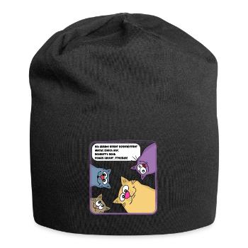 Cats in the morning - Jersey Beanie - black - Front