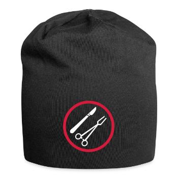 Medizin Skalpell Arzt, OP, Krankenschwester - Jersey-Beanie - Schwarz - Vorne