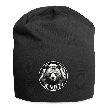 Grizzli Ours Kodiak Ours brun Venir dans le Nord - Bonnet en jersey - noir - Devant