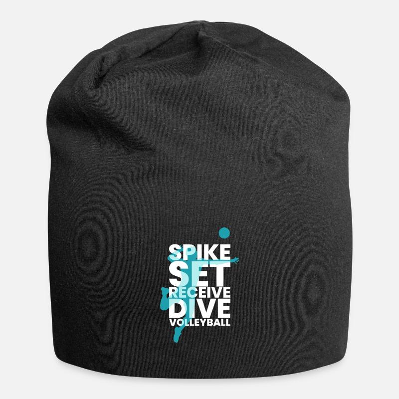 volley-ball - Bonnet en jersey - noir