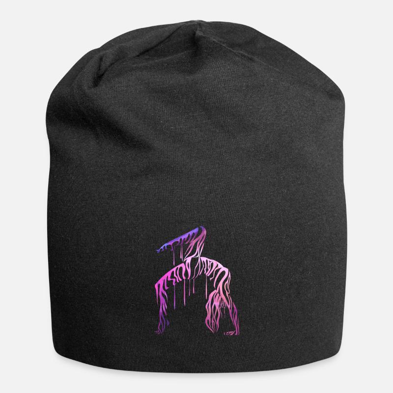 Yoga Pose Akrobatik Geschenk Yogi Training Zirkus - Jersey-Beanie - Schwarz
