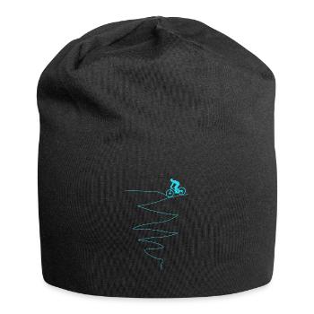 Cadeau VTT piste cyclable cadeau vélo bmx - Bonnet en jersey - noir - Devant