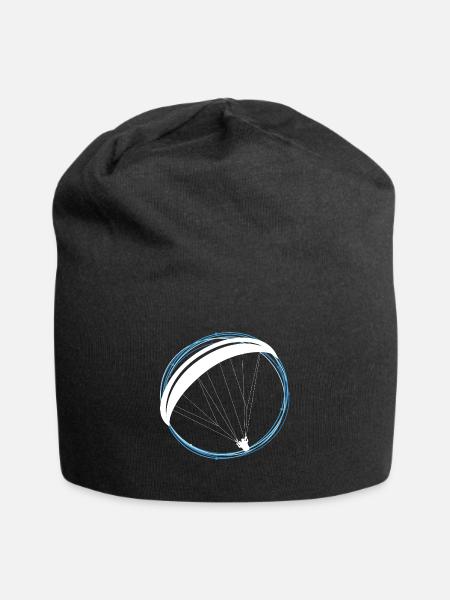 Paragliding Gleitschirm Fallschirm Geschenk Pilot - Jersey-Beanie - Schwarz