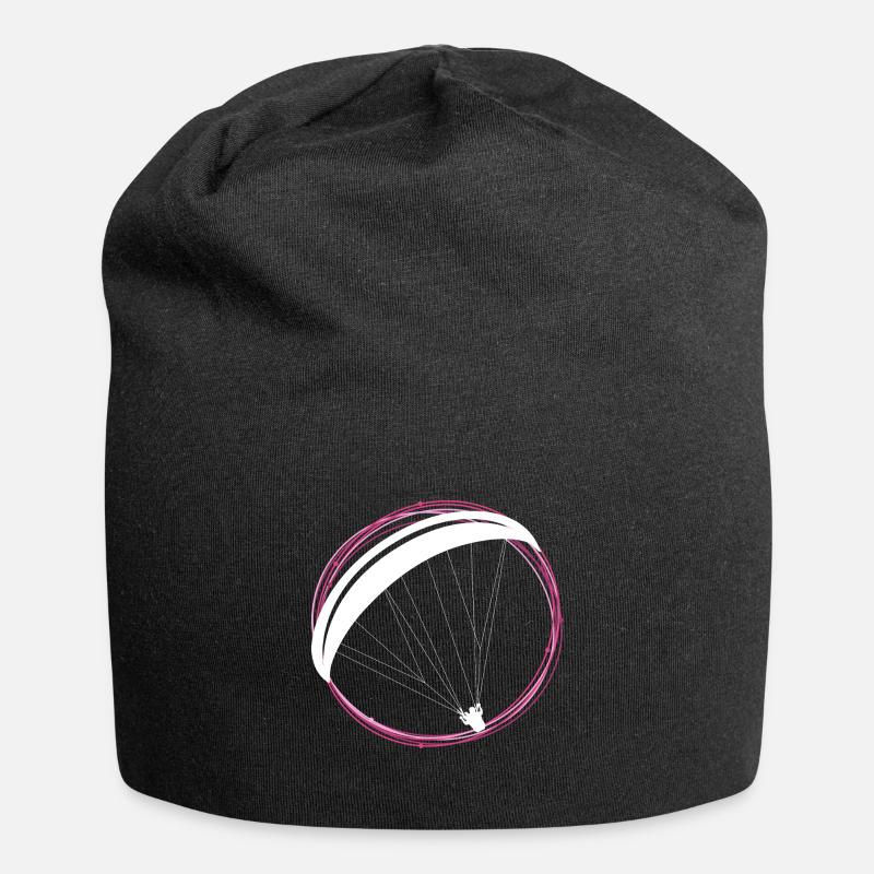 Paragliding Gleitschirm - Jersey-Beanie - Schwarz