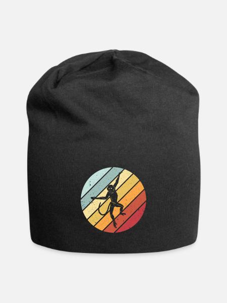 Affe retro - Jersey-Beanie - Schwarz