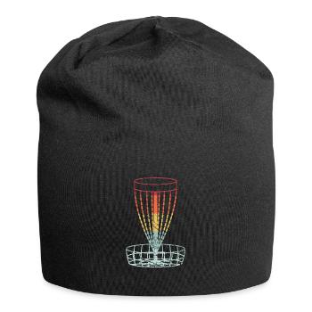 Disc Golf Retro Frolf panier cadeau de golf de disque - Bonnet en jersey - noir - Devant