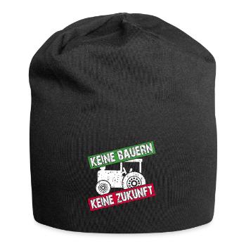 Keine Bauern keine Zukunft | nicht ohne Bauern - Jersey-Beanie - Schwarz - Vorne