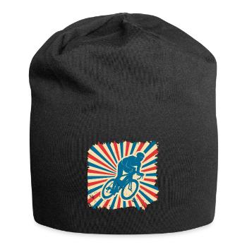 Fahrrad fahren retro Geschenk vintage Radsport Rad - Jersey-Beanie - Schwarz - Vorne