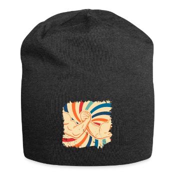 arm wrestling - Jersey Beanie - charcoal grey - Front