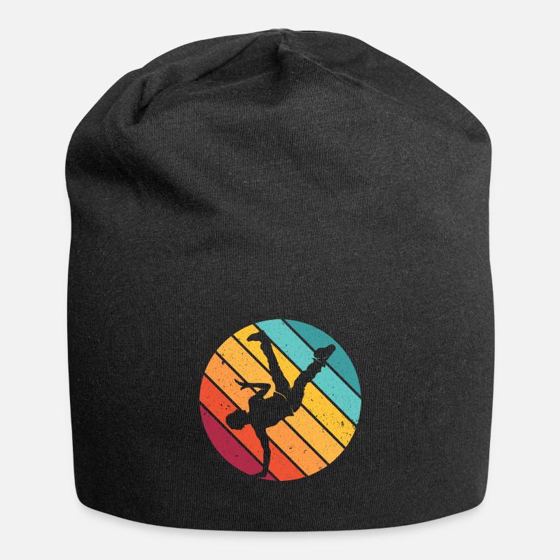 Breakdance Breakdancer Musik Hip Hop Geschenk Tanz - Jersey-Beanie - Schwarz