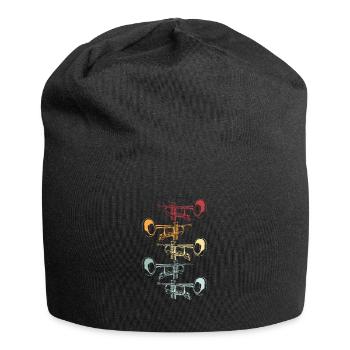 Trumpet Gift Orchestra Instrument Music Band - Jersey Beanie - black - Front