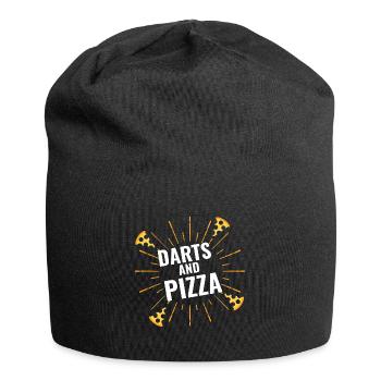 Darts & Pizza - Jersey-Beanie - Schwarz - Vorne