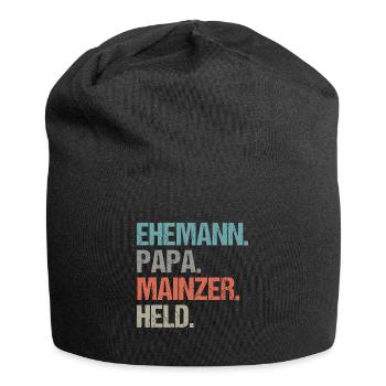 Ehemann Papa Held Mainzer - Jersey-Beanie - Schwarz - Vorne