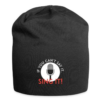 Sing es - Jersey-Beanie - Schwarz - Vorne