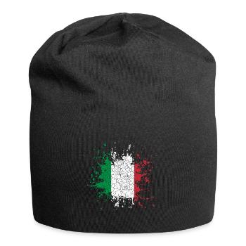 Italy Retro Look - Jersey-Beanie - Schwarz - Vorne