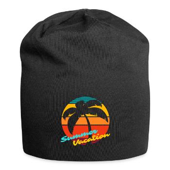 VACANCES - Bonnet en jersey - noir - Devant