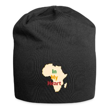 Africa In My Heart Afrique - NeedyMindSet™ - Bonnet en jersey - noir - Devant