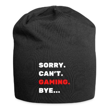 Tut mir Leid. Nicht. Spiel. Auf Wiedersehen. - Jersey-Beanie - Schwarz - Vorne