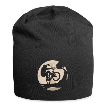 VTT au clair de lune - Bonnet en jersey - noir - Devant