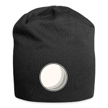 Billard weiße Billardkugel - Jersey-Beanie - Schwarz - Vorne