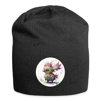 Animal chick fantasy and cute - Jersey Beanie - black - Front