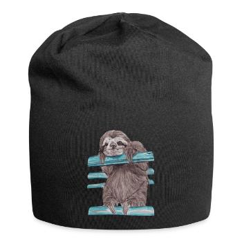 Hey mr sloth - Jersey-Beanie - Schwarz - Vorne