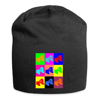 Roller coloré - Bonnet en jersey - noir - Devant