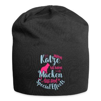 Katze Special Effects, keine Macken - Jersey-Beanie - Schwarz - Vorne
