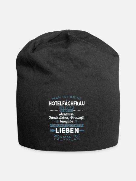 Lieben was man tut - Hotelfachfrau - Jersey-Beanie - Schwarz