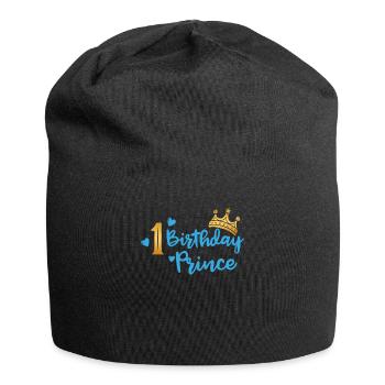 Anniversaire du Prince 1er anniversaire garçon garçon cadeau - Bonnet en jersey - noir - Devant