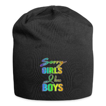 Sorry Girls I Love Boys Gay Geschenk - Jersey-Beanie - Schwarz - Vorne