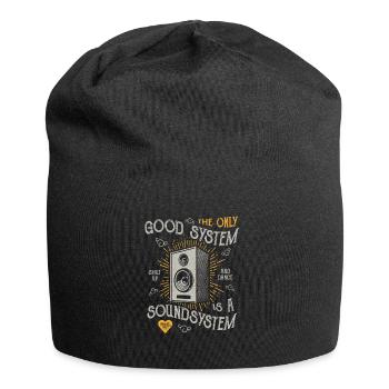 THE ONLY GOOD SYSTEM IS A SOUND SYSTEM GIFT - Jersey Beanie - black - Front