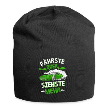 Fährste Quer siehste Mehr - Jersey-Beanie - Schwarz - Vorne