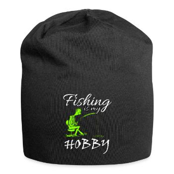 Pêche cadeau passe-temps de pêche de pêche de pêche - Bonnet en jersey - noir - Devant