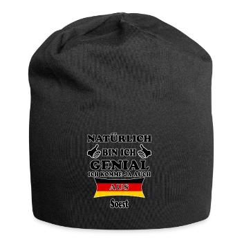 Geschenk Genial komme aus Soest - Jersey-Beanie - Schwarz - Vorne