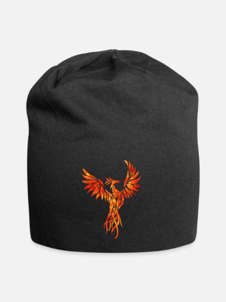 fire phoenix - Bonnet en jersey - noir